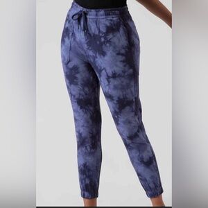 Athleta Navy Tie-Dye Joggers